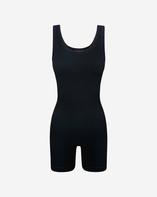 Modal Compression Romper - Black