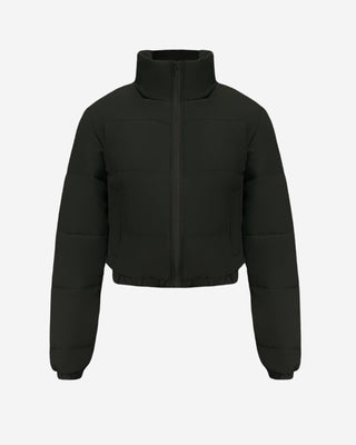 Mercer Cropped Puffer Jacket - Black