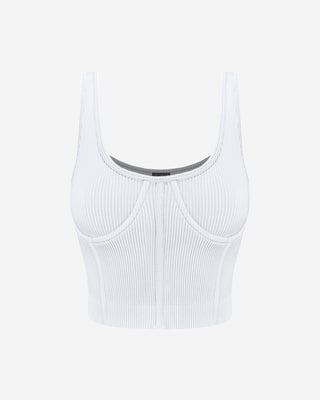 Velar Contour Bustier Crop Top