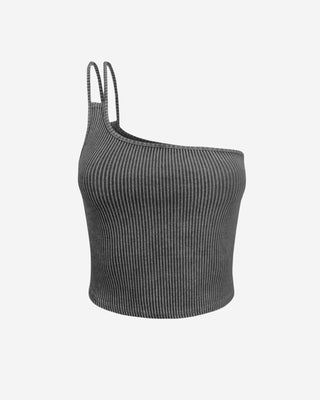 Saint Washed Crop Top - Black