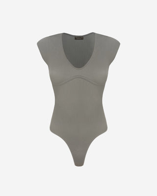 Ryder Ribbed Bodysuit - Stone