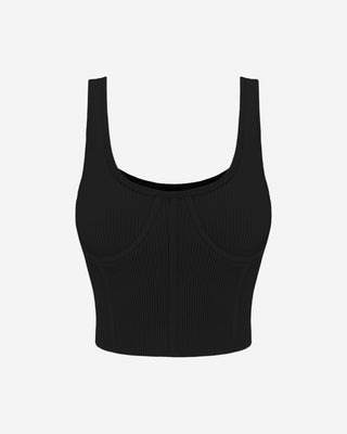 Velar Contour Bustier Crop Top