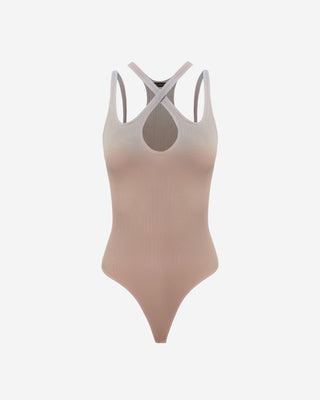 Paloma Criss Cross Bodysuit - Mocha