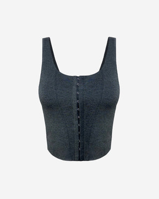 Lora charcoal gray corset