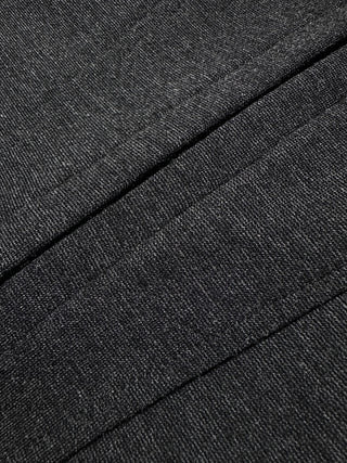 Ponte fabric in charcoal gray