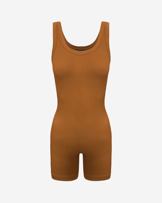 Modal Compression Romper - Toffee