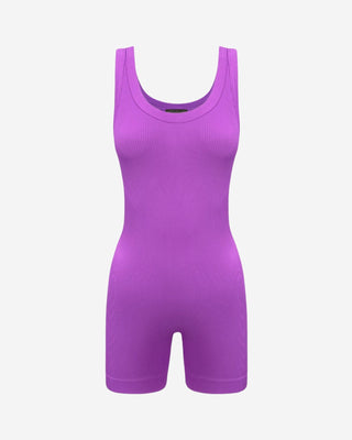 Modal Compression Romper - Magenta