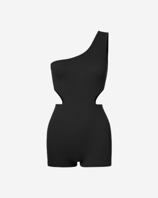 Velva Cutout Ribbed Romper